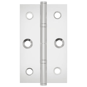 Stahl Scharnier Silber 2 Stk. 58x35x1mm