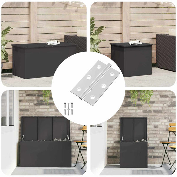 Scharnier Uni 12er-Set Silber Stahl