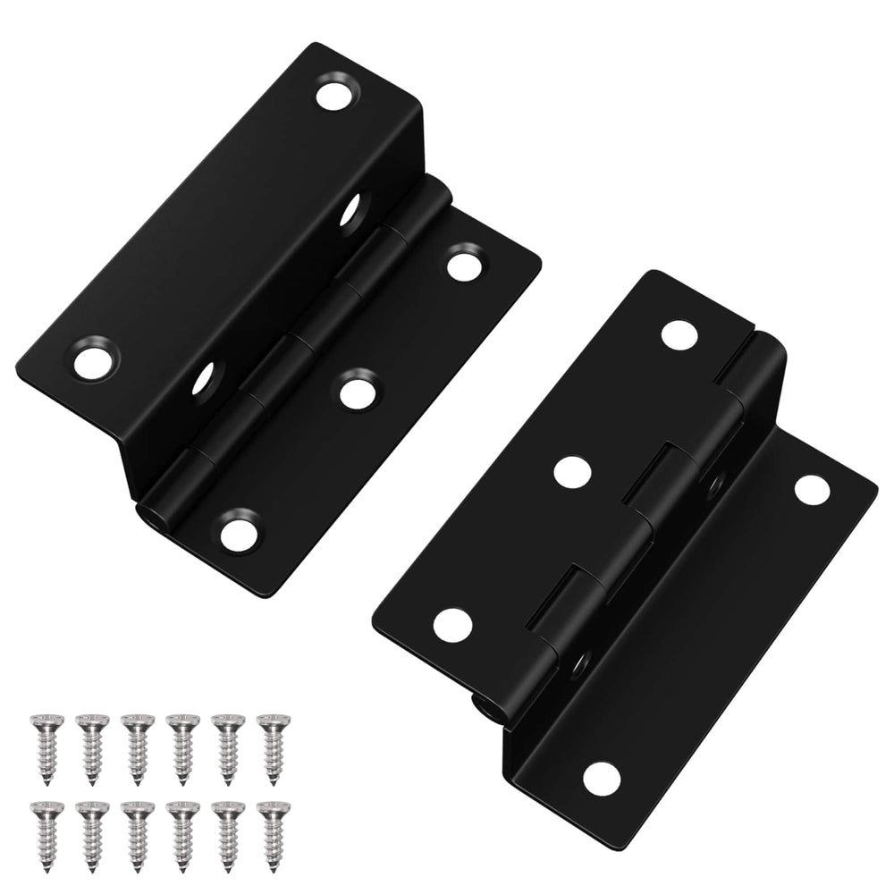 vidaXL Charnière 2 pcs Noir 38 x 17 x 60 mm Fer