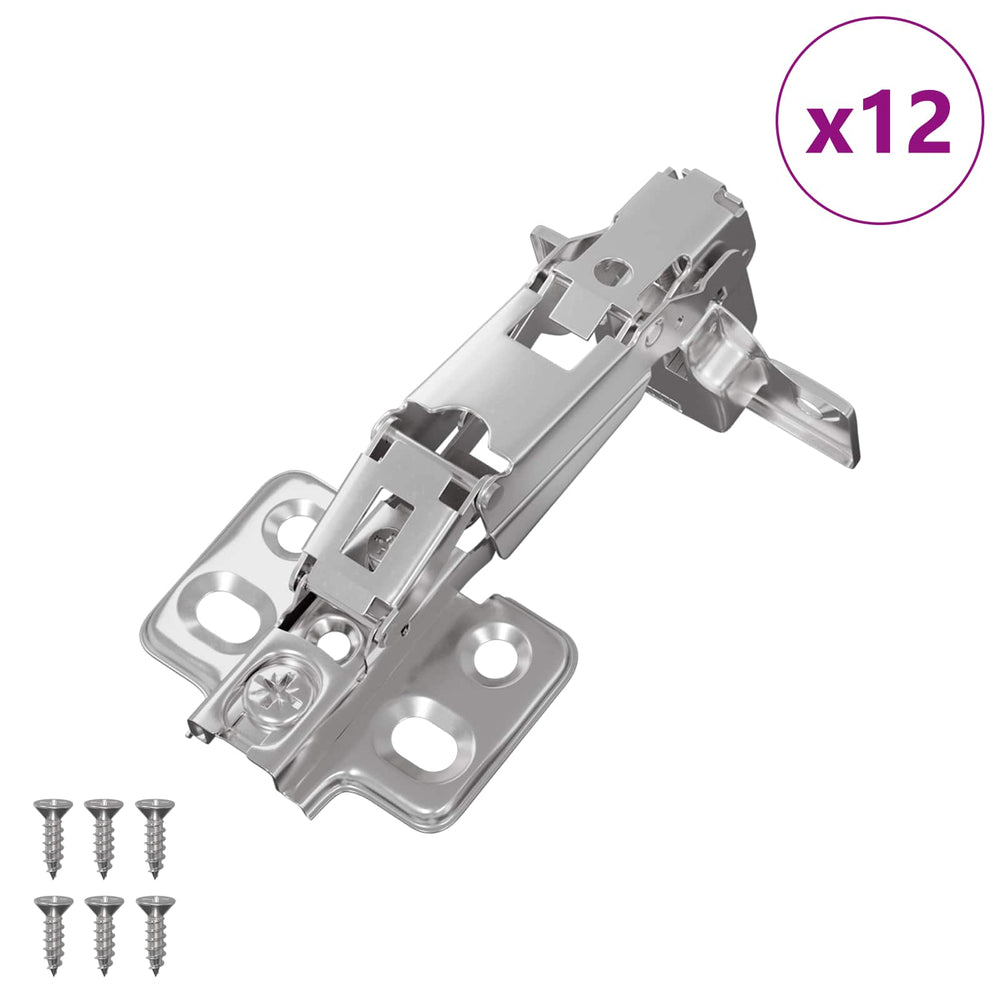 vidaXL Charnière 12 pcs Nickel 139 x 64,1 x 10 mm Fer