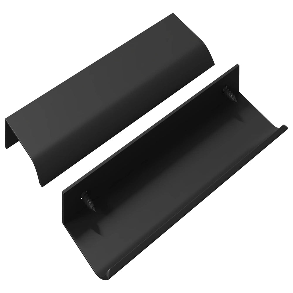 vidaXL Poignée 725 pcs Noir 120 x 39,6 x 17 mm Aluminium