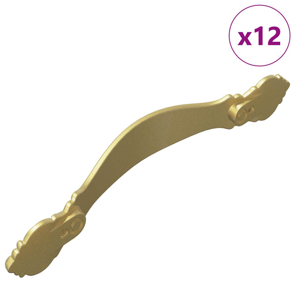 Goldene Möbelgriffe, 12er-Set