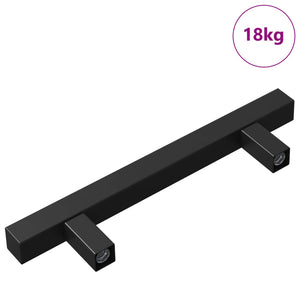 Schrankgriff Schwarz Edelstahl 150mm 420 Stk