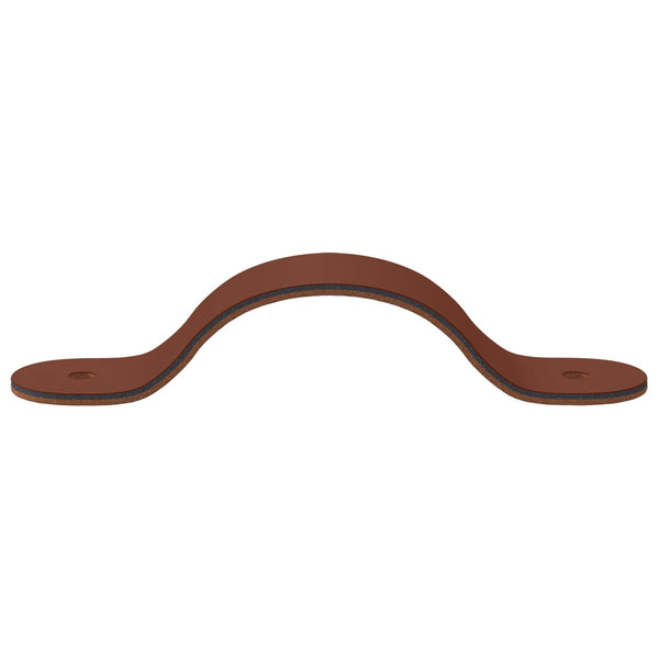 vidaXL Poignées de meuble 12 pcs Marron 140 x 25 x 2,3 mm PU