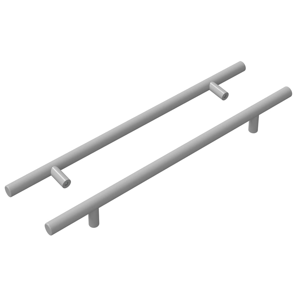 vidaXL Poignée de placard 2 pcs Argent 300 mm Acier inoxydable