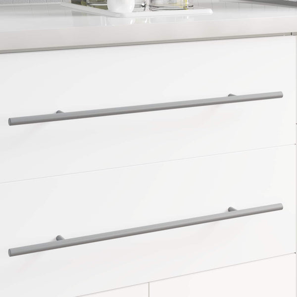 Griff 2er Set Silber 500 mm Stahl
