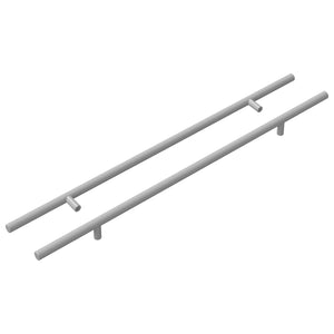 Griff 2er Set Silber 500 mm Stahl
