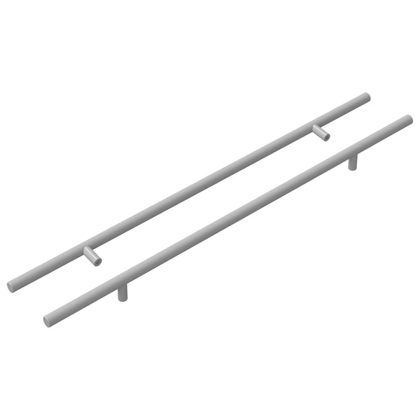 Griff 2er Set Silber 500 mm Stahl