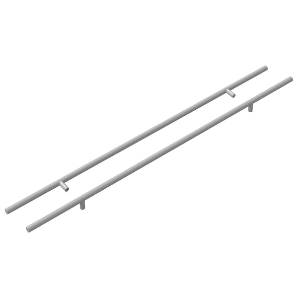 Schrankgriff Silber 700 mm Edelstahl 2er-Set