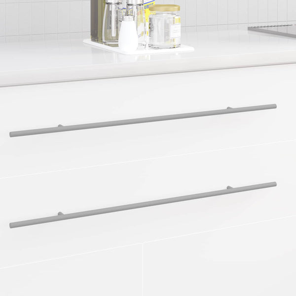 Schrankgriffe Silber 700 mm Edelstahl - 12er Set