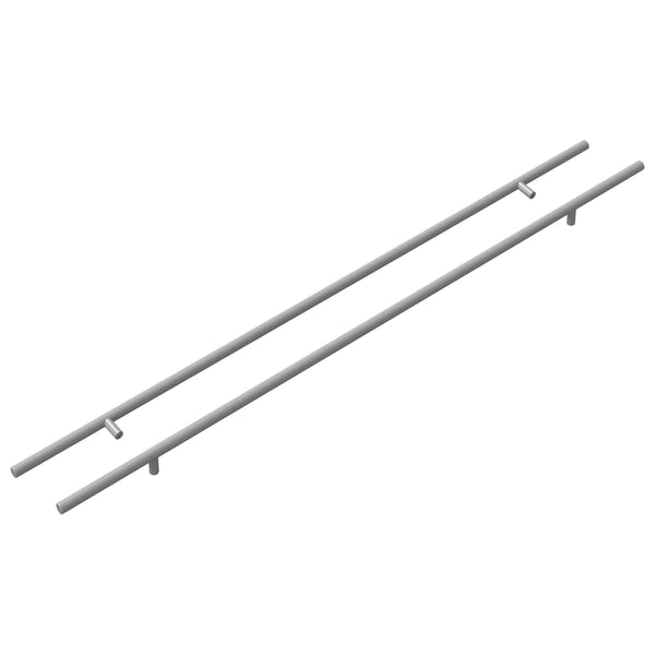 Schrankgriff Silber 800 mm Edelstahl 2er-Set