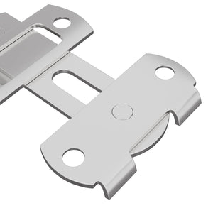 Türverschluss Stahl Silber 70x8mm 2er-Set