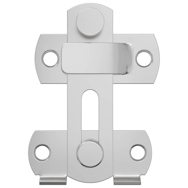 Türverschluss Stahl Silber 70x8mm 2er-Set