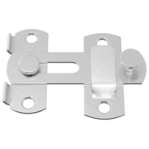 Türverschluss Stahl Silber 70x8mm 2er-Set