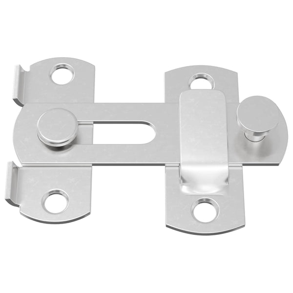 Türverschluss Stahl Silber 70x8mm 2er-Set