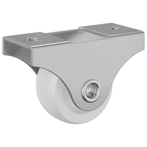 Bockrolle 2er Set Weiß Eisen