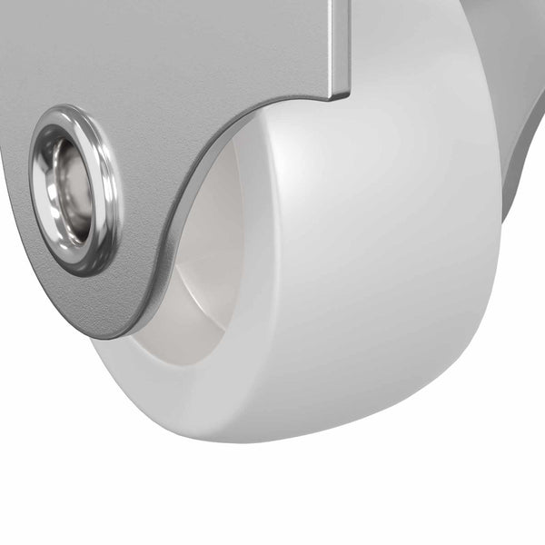Bockrollen 12er Set Weiß Eisen