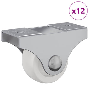 Bockrollen 12er Set Weiß Eisen