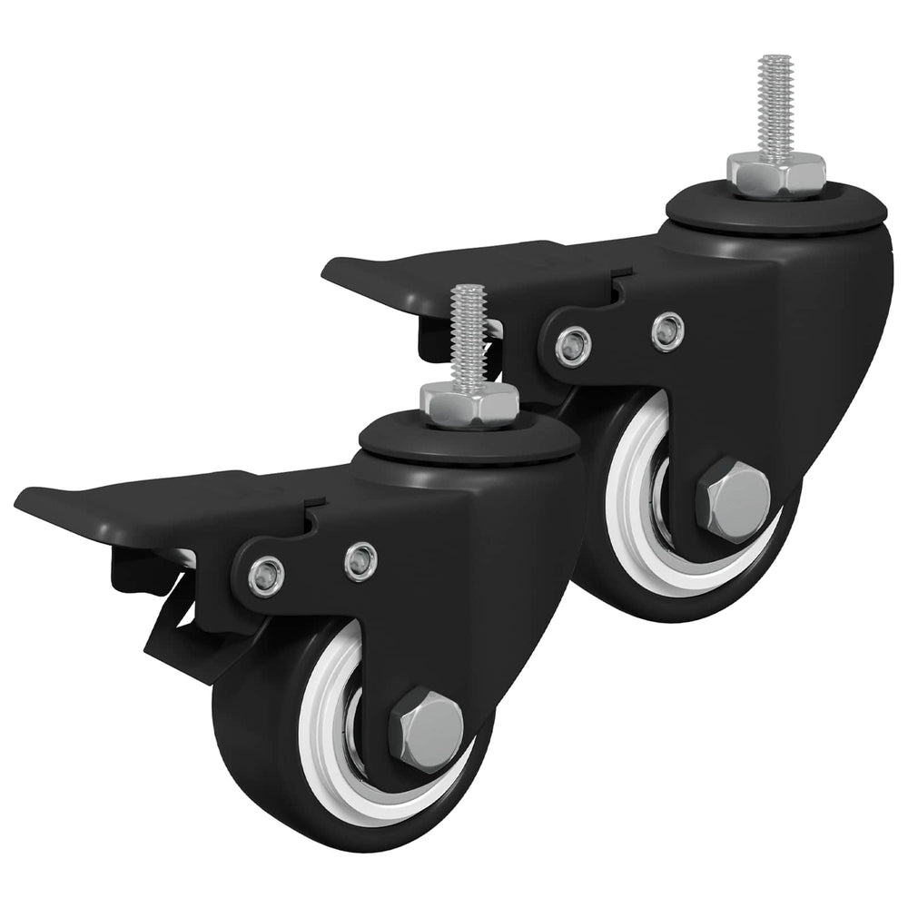 Rollen Schwarz M6 x 37 mm, 2er-Set