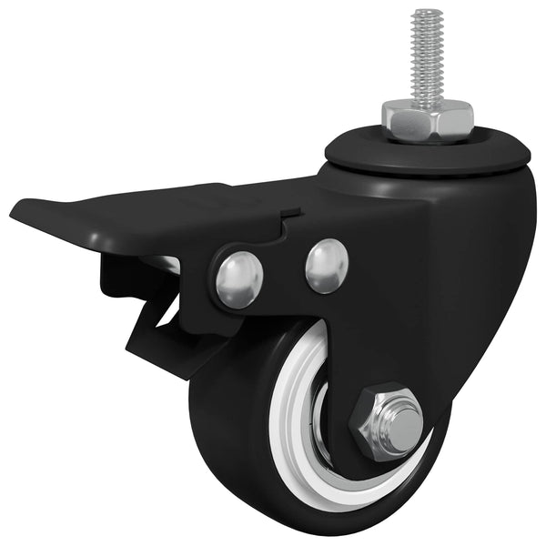 Rollen Schwarz M6 x 37 mm, 2er-Set