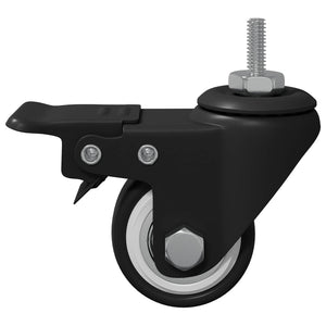 Rollen Schwarz M6 x 37 mm, 2er-Set