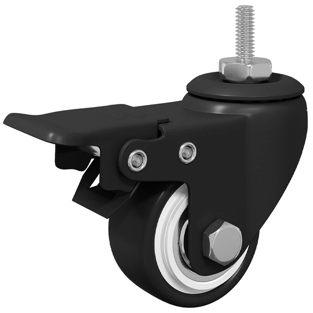 Rollen M6 x 37 mm Schwarz, 12 Stk.