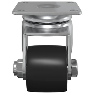 Bockrolle 2er-Set Silber Nylon
