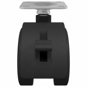 Drehrollen Schwarz 2 Stk. 39,5 mm