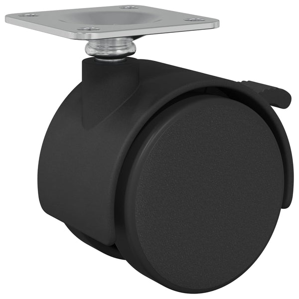 Rollen Schwarz 12 Stk. 39,5 mm