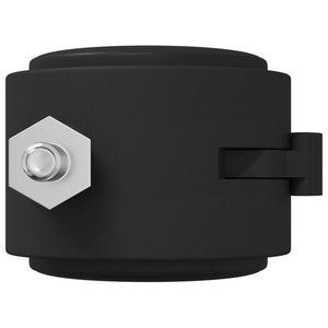 Bockrollen 2er Set Schwarz Silber