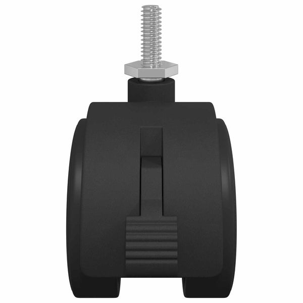Bockrollen Schwarz/Silber, 12er-Set