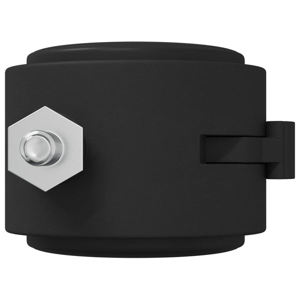 Bockrollen Schwarz/Silber, 12er-Set