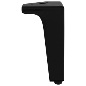 vidaXL Pieds de meuble 2 pcs Noir 54,1 x 54,1 x 100 mm Fer