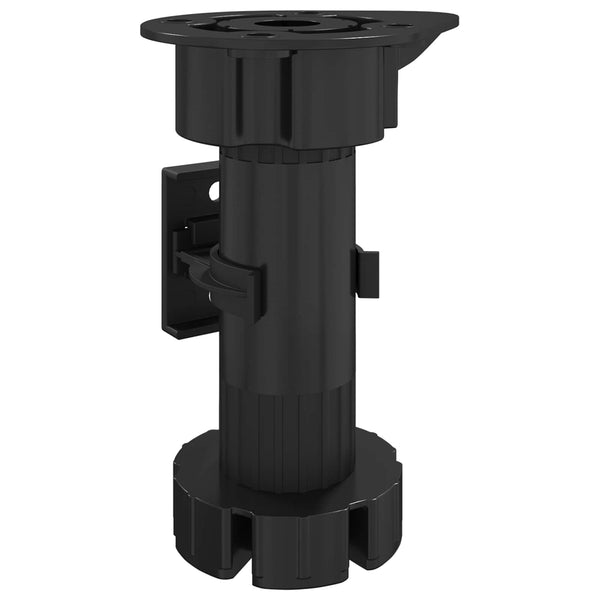 Verstellbare Möbelbeine Schwarz 128mm (12er-Set)