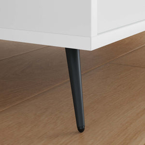 Schwarze Standfüße Eisen 2er Set