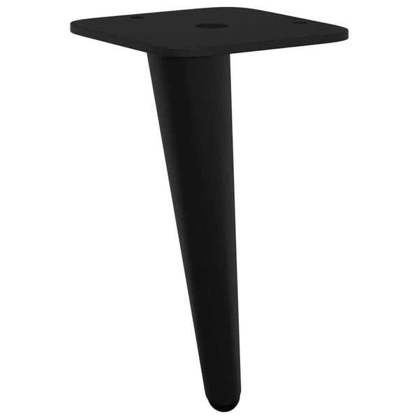 Möbelfüße Schwarz Eisen 12er-Set