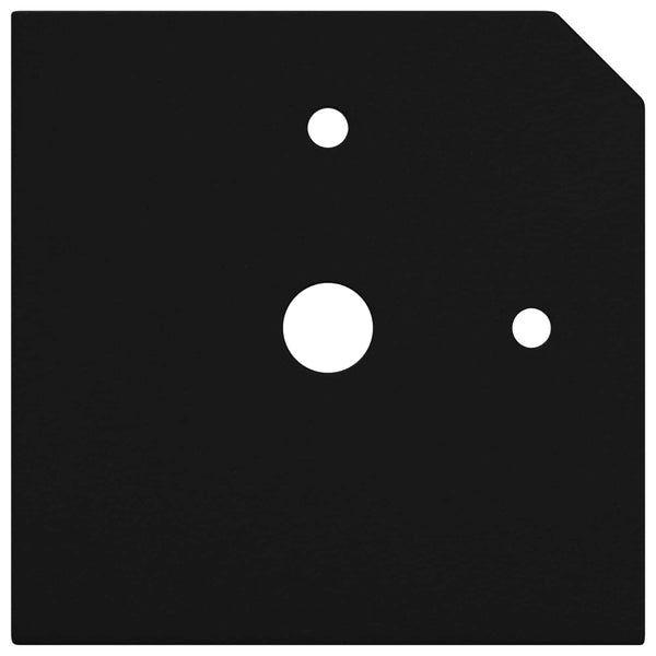 Standfüße Schwarz 57x57x100mm, 2er Set