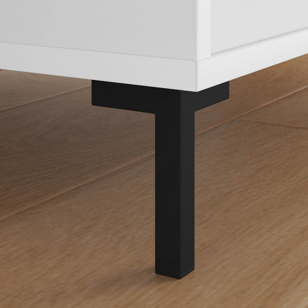 Standfüße Schwarz 57x57x100mm, 12er Set