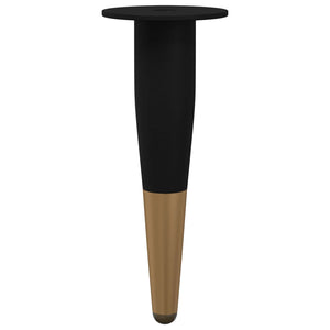 Möbelbeine Schwarz Gold 98mm, 2er Set