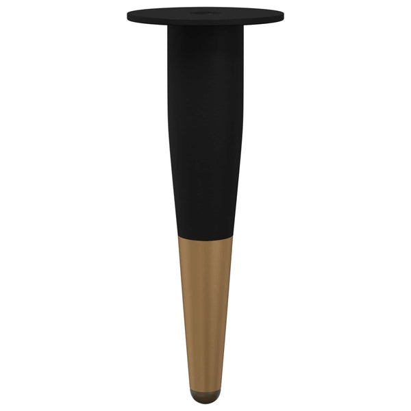 Möbelbeine Schwarz Gold 98mm, 2er Set