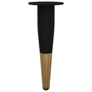 Möbelbeine Schwarz Gold 98mm, 2er Set