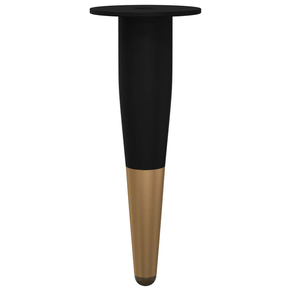 Möbelbeine Schwarz Gold 98mm, 2er Set