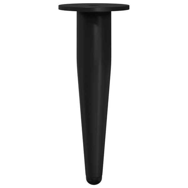 Möbelbeine Schwarz Eisen Ø40x98mm, 12er Set