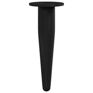 Möbelbeine Schwarz Eisen Ø40x98mm, 12er Set