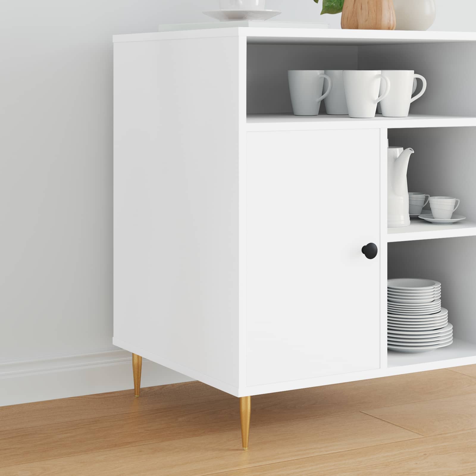 Goldene Möbelfüße aus Eisen, 2er Set