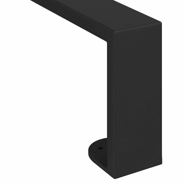 vidaXL Pieds de meubles 12 pcs Noir 341 x 40,5 x 100 mm Fer