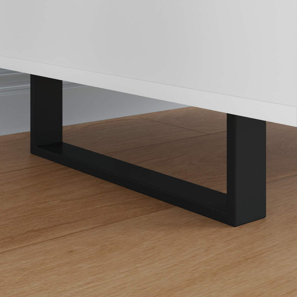 vidaXL Pieds de meubles 12 pcs Noir 341 x 40,5 x 100 mm Fer