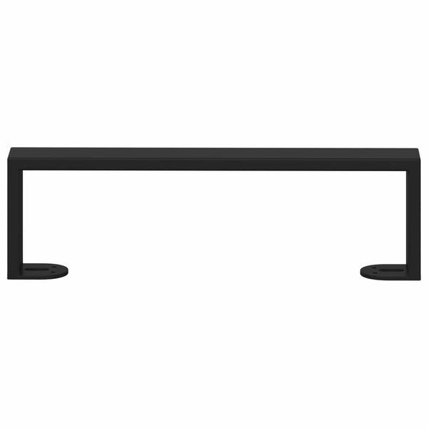 vidaXL Pieds de meubles 12 pcs Noir 341 x 40,5 x 100 mm Fer