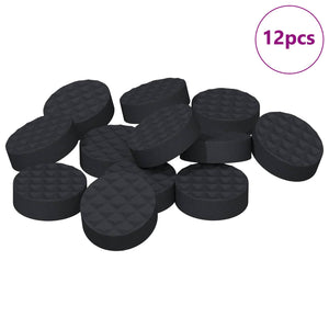 Möbelgleiter Schwarz 12 Stk. Ø 14mm