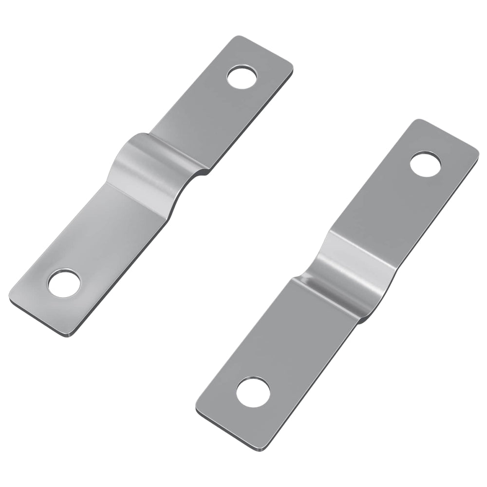 vidaXL Striking Plate 2 pcs Silver 50 x 10 x 1.2 mm Iron